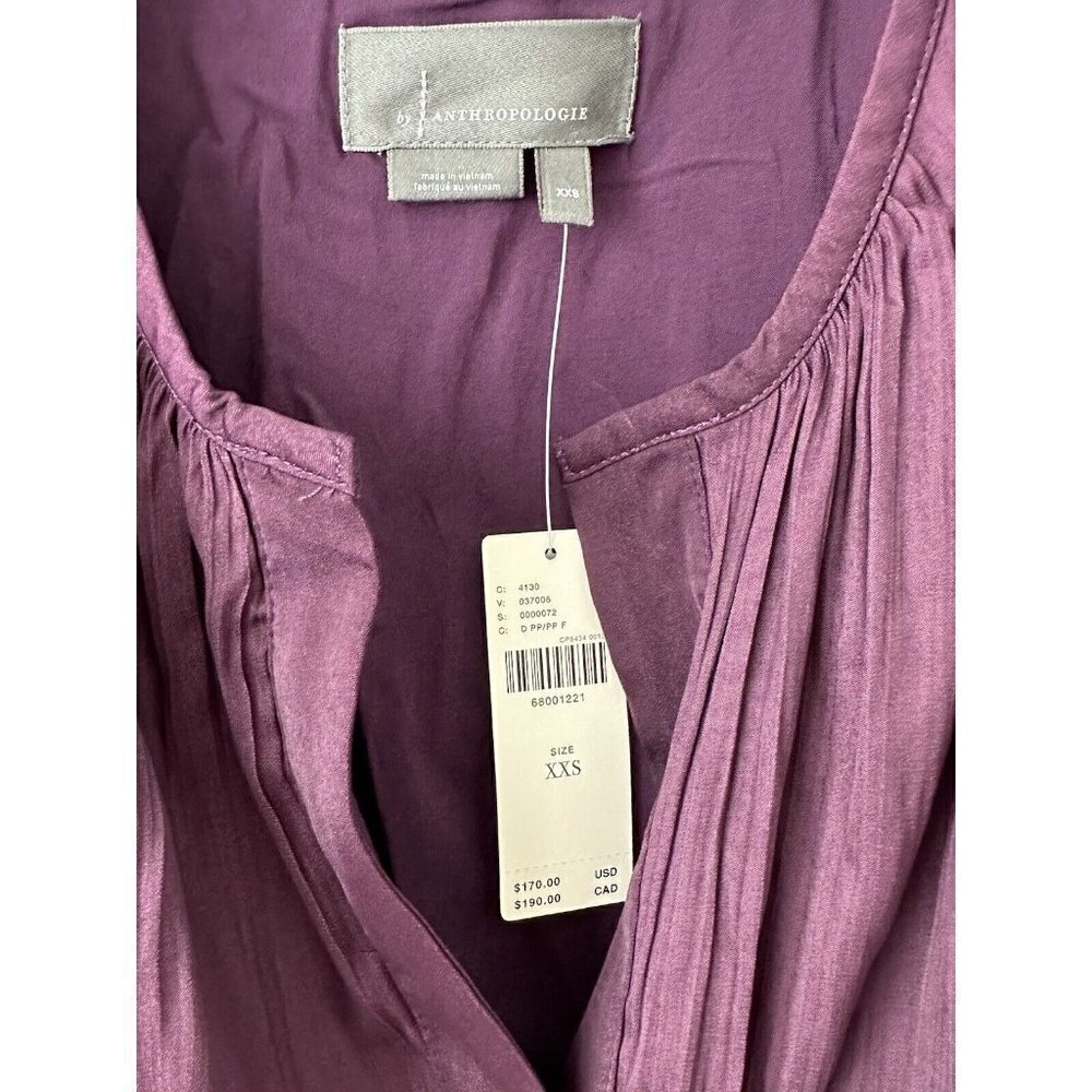 NWT Anthropologie The Somerset Maxi Dress XXS Purple - Picture 8 of 9